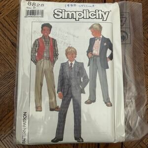 VINTAGE  SIMPLICITY 8828 SUIT PATTERN UNCUT 8
